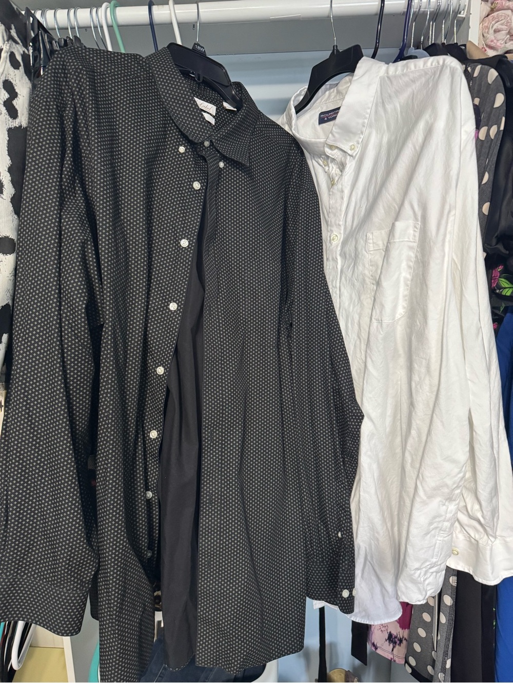 Gold label and round tree and York Men’s 3XT dress shirts.